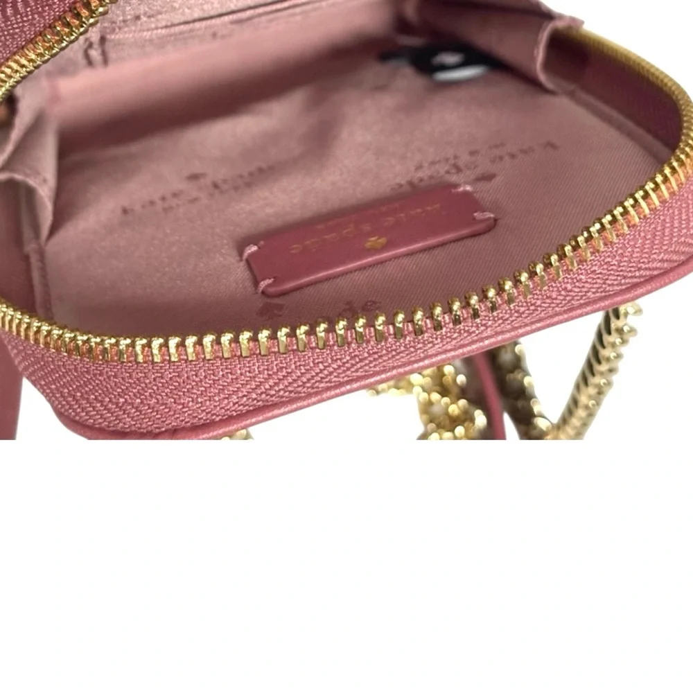 KATE SPADE CAREY QUILTED STUDDED PHONE CHAIN CROSSBODY